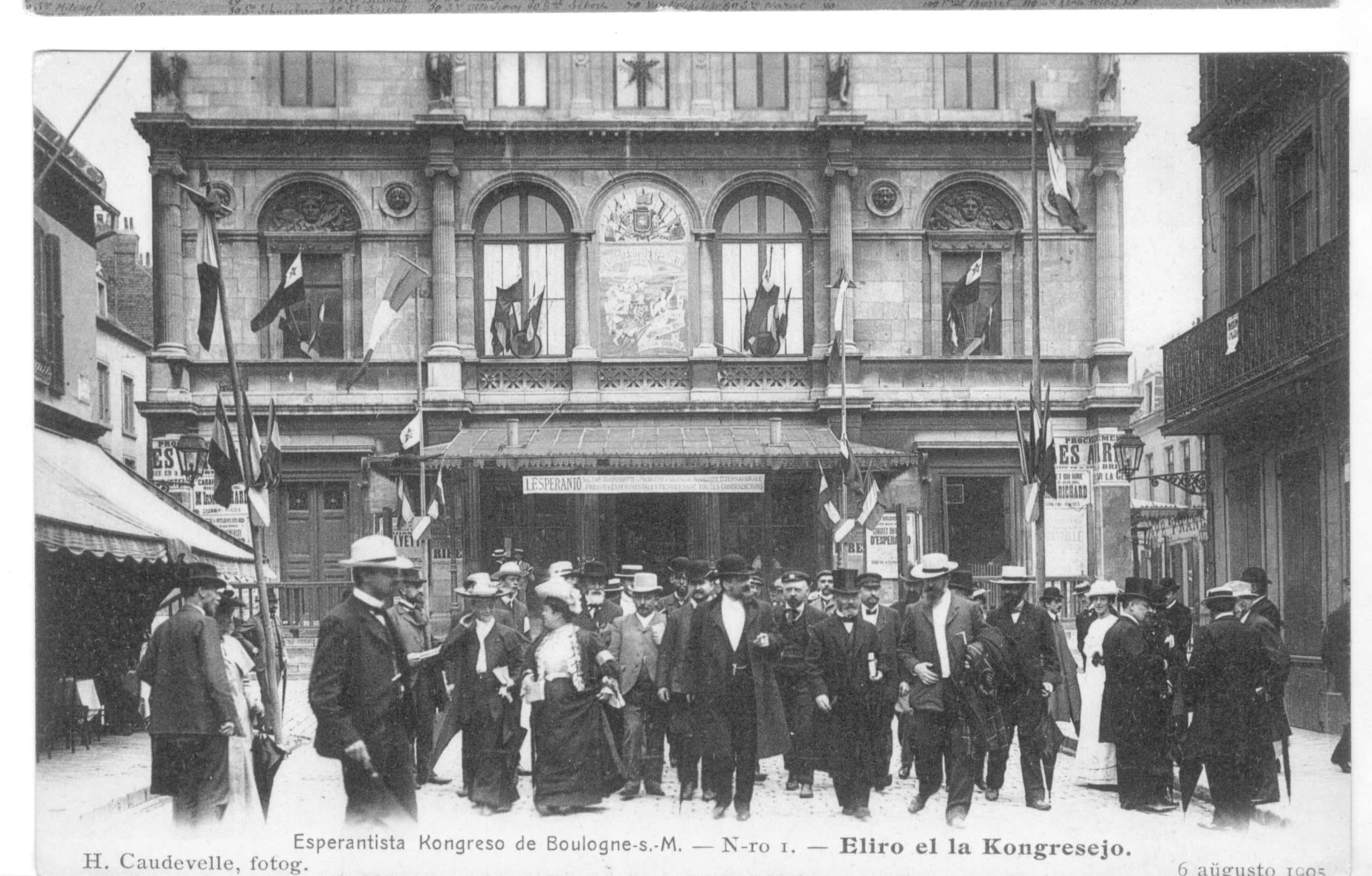 , Août 1905, le premier congrès international d’espéranto à Boulogne-sur-Mer